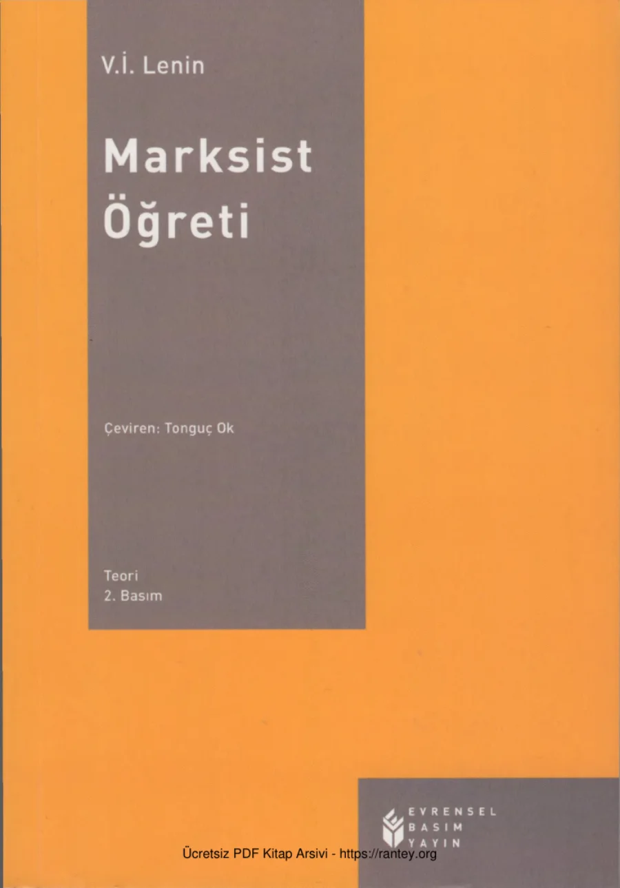Marksist Öğreti kapak görseli