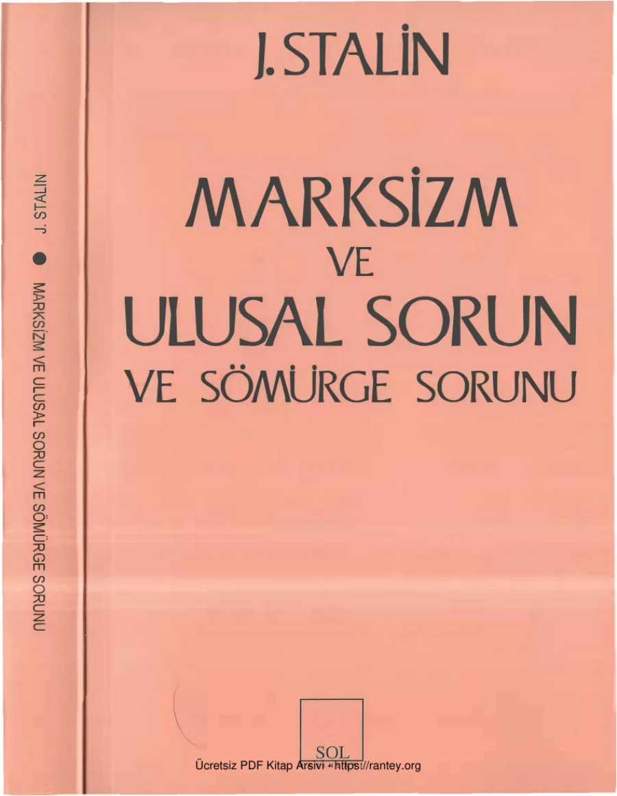 Marksizm ve Ulusal Sorun ve Sömürge Sorunu kapak görseli