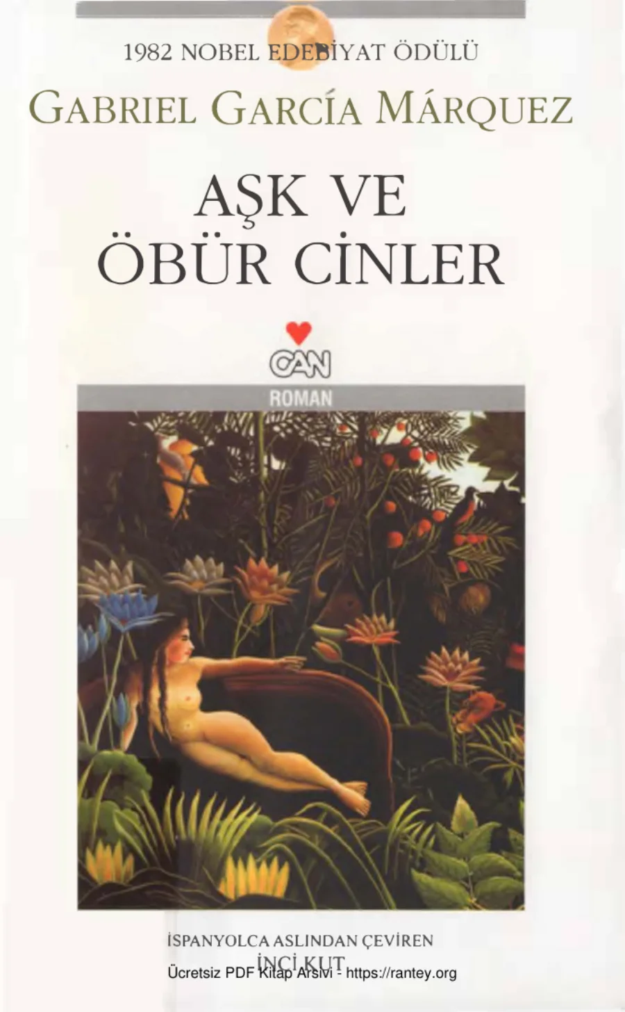 Marquez Aşk ve Öbür Cinler kapak görseli