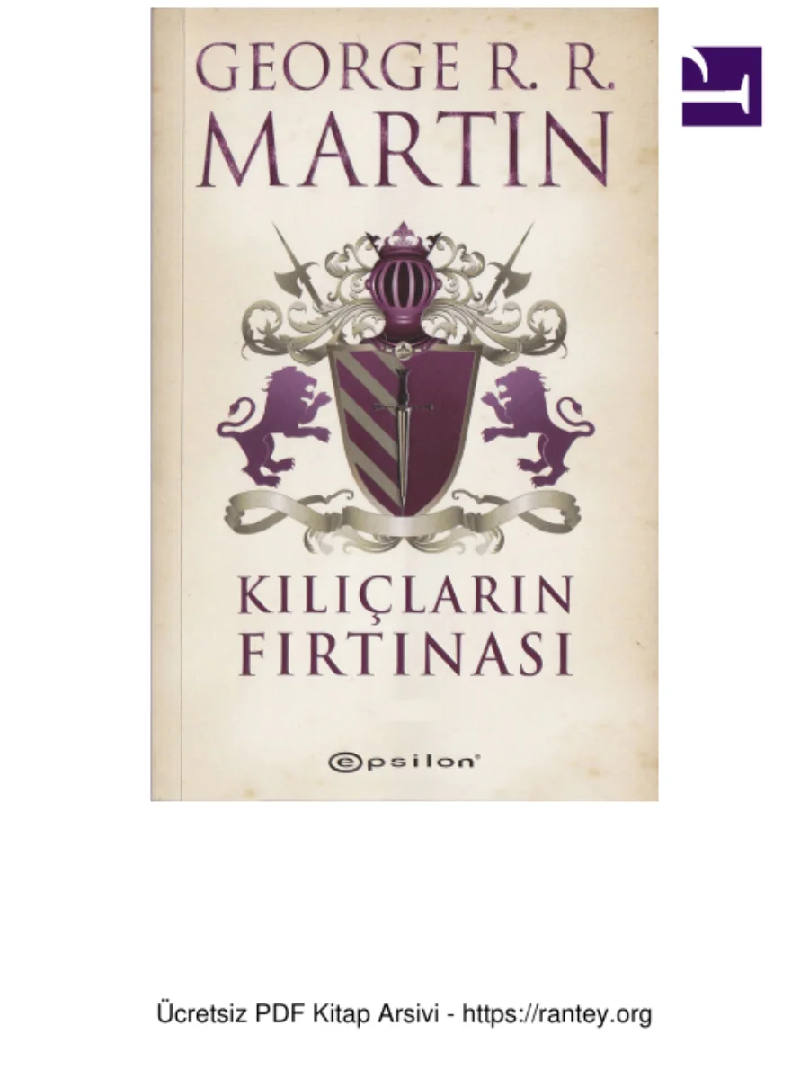 Martin Buz ve Ateşin Şarkısı 3 Kılıçların Fırtınası kapak görseli