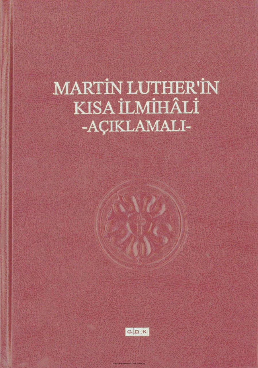 Martin Lutherin Kısa İlmihali kapak görseli
