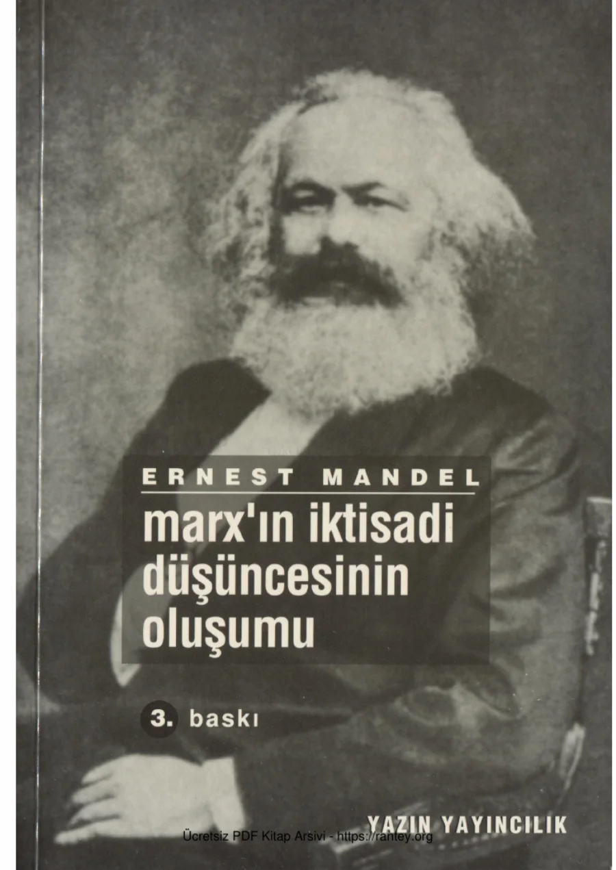 Marxın İktisadi Düşüncesinin Oluşumu Yazın Yayıncılık kapak görseli