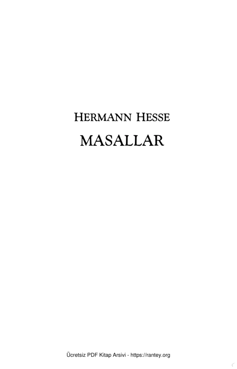 Masallar kapak görseli