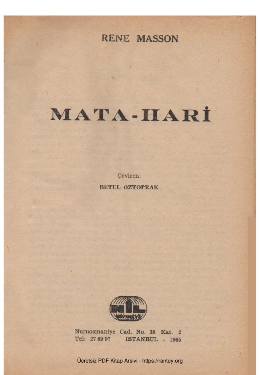 Mata Hari kapak görseli