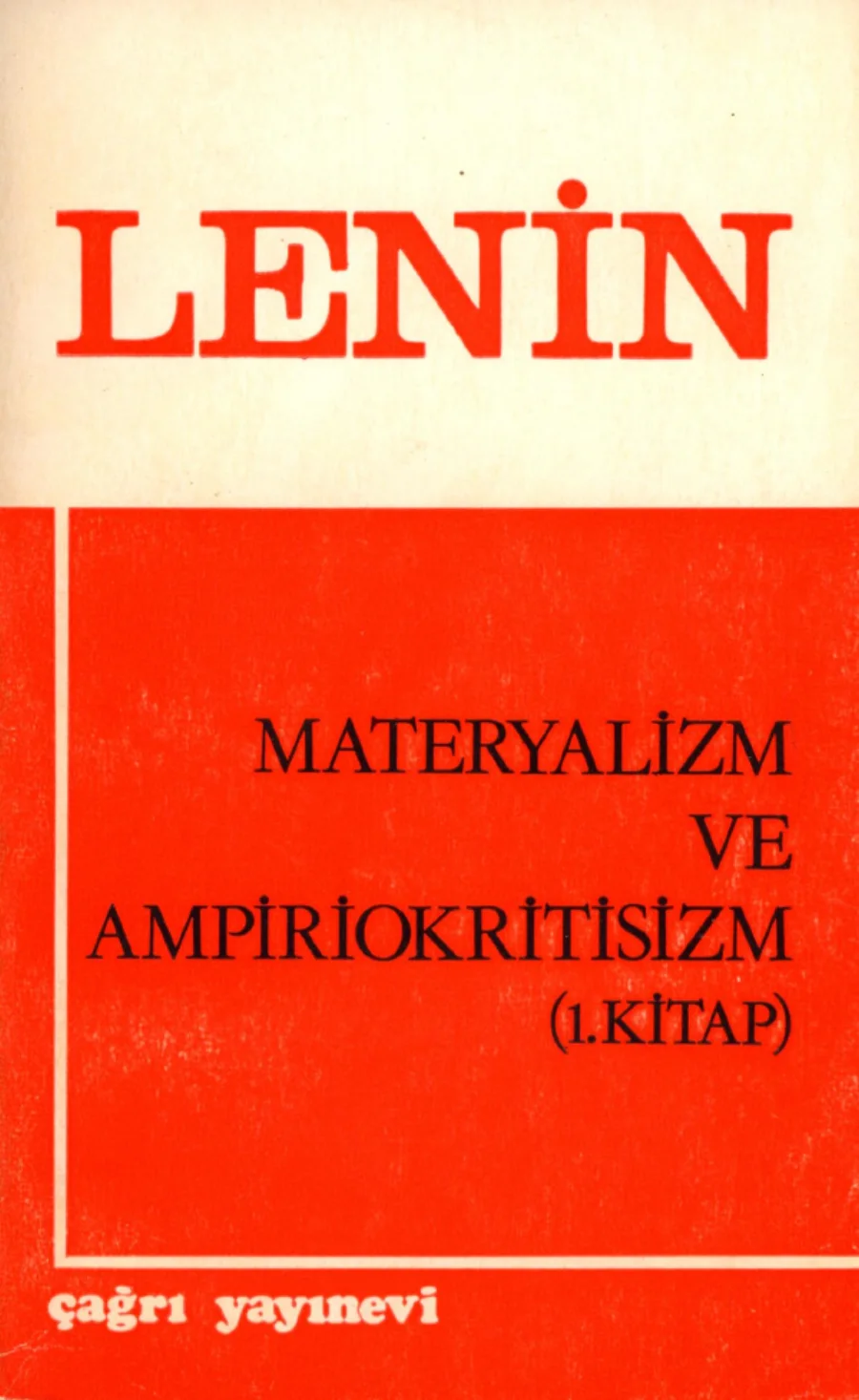 Materyalizm ve Ampriokritisizm Cilt kitap kapağı