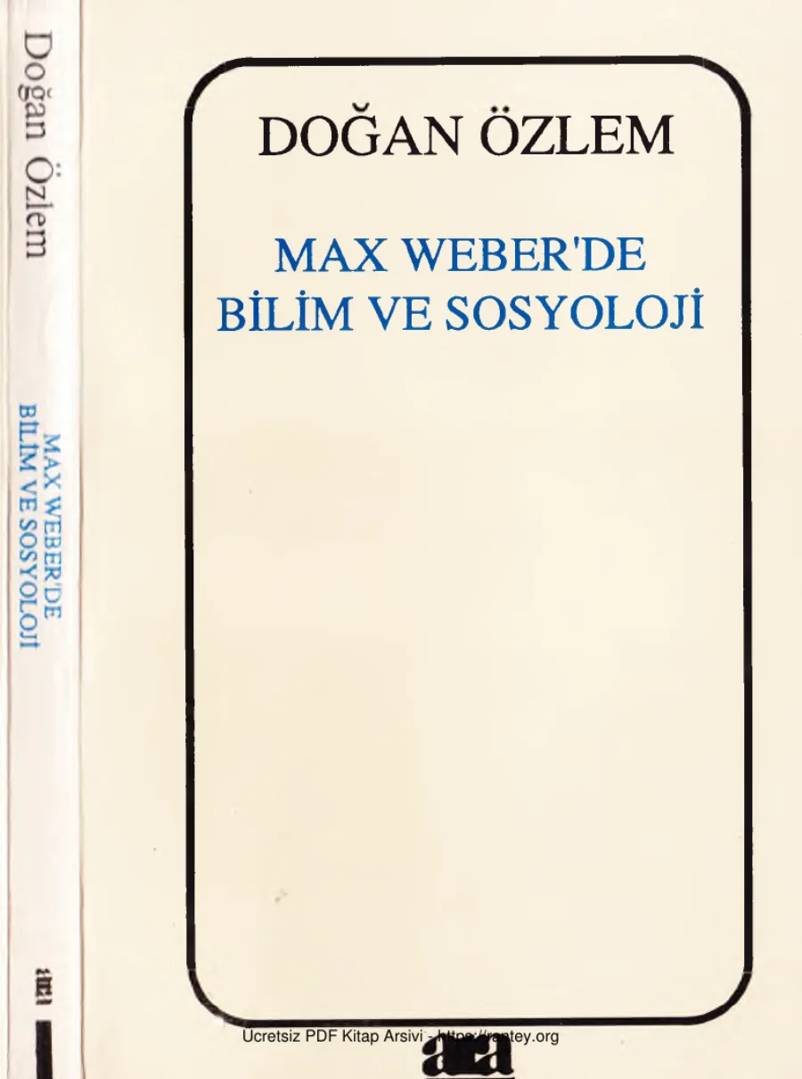 Max Weber'de Bilim ve Sosyoloji kapak görseli