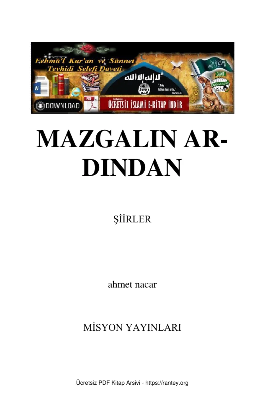 MAZGALIN ARDINDAN ROMAN Ebu Abdulmumin Tekin Mıhçı kapak görseli