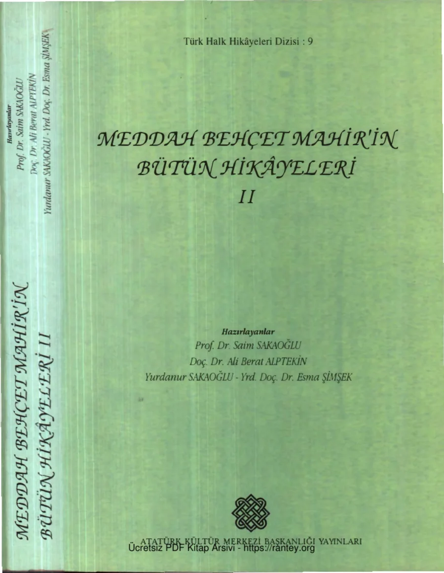 Meddah Behçet Mahirin Bütün Hikayeleri Cilt II AKMB Yayınları kapak görseli