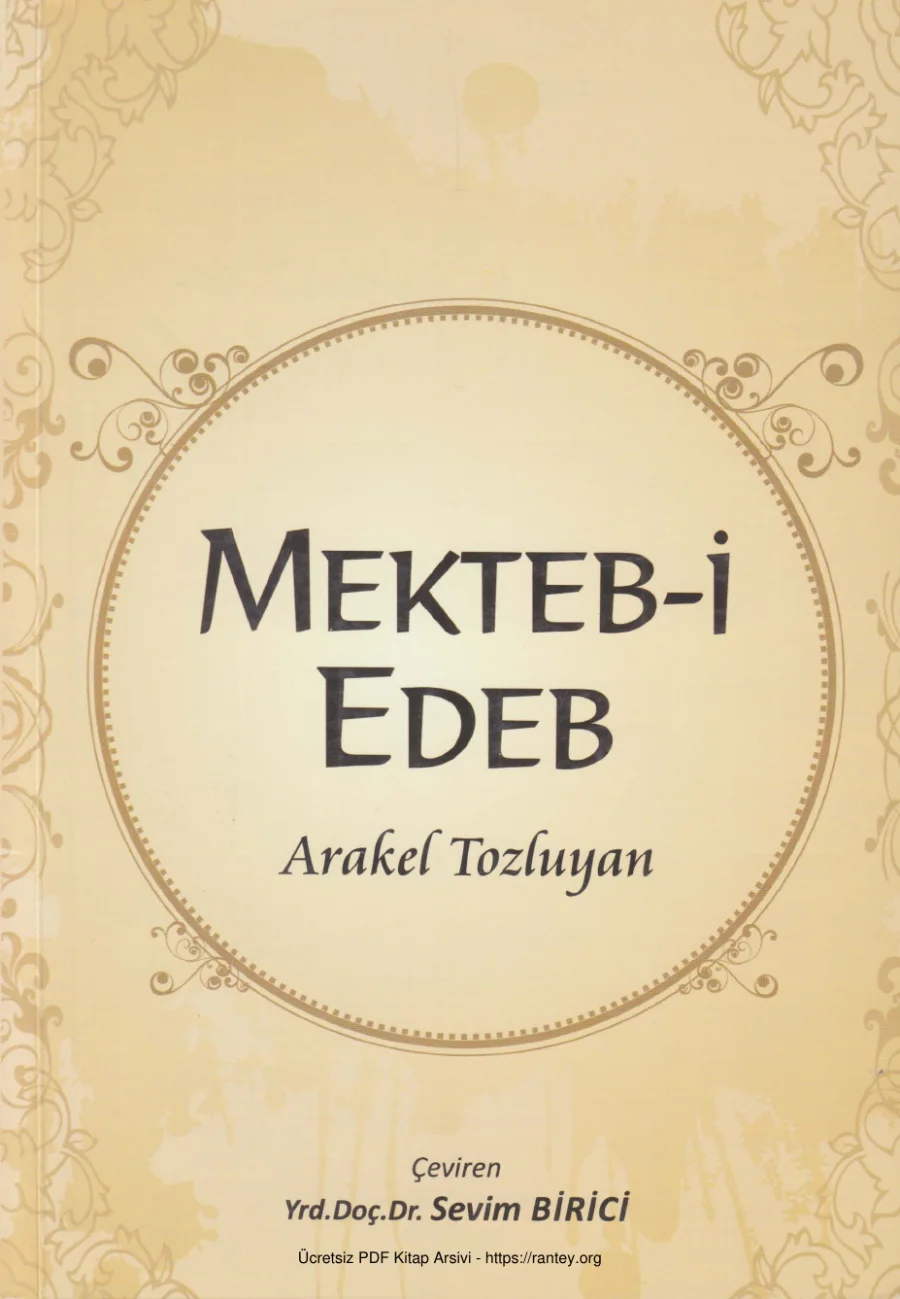 Mekteb i Edeb Yılmaz Yayınları kapak görseli