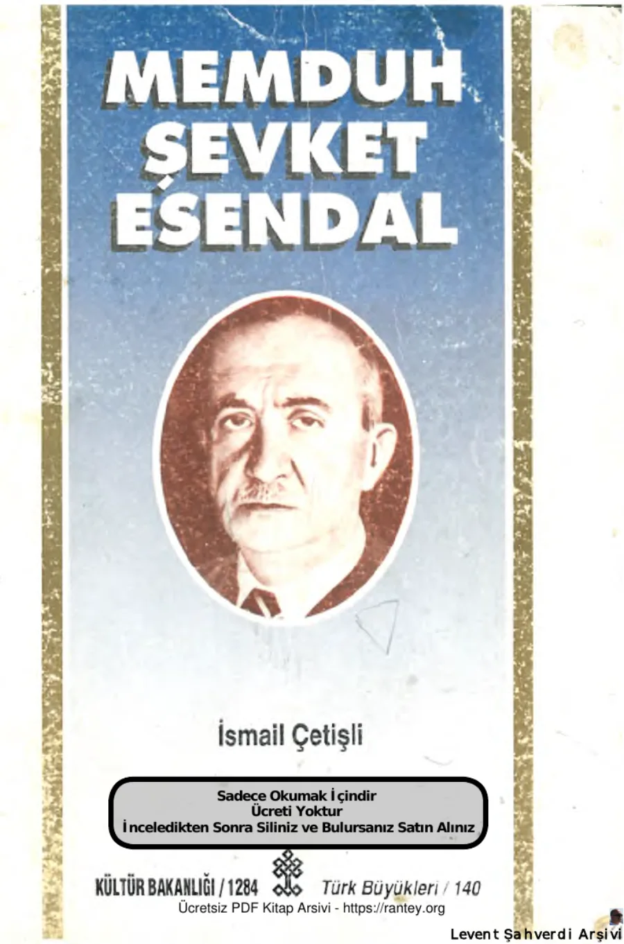 Memduh Şevket Esendal kapak görseli