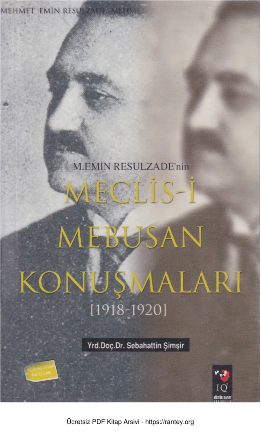 MEmin Resulzadenin Meclisi Mebusan Konuşmaları kapak görseli