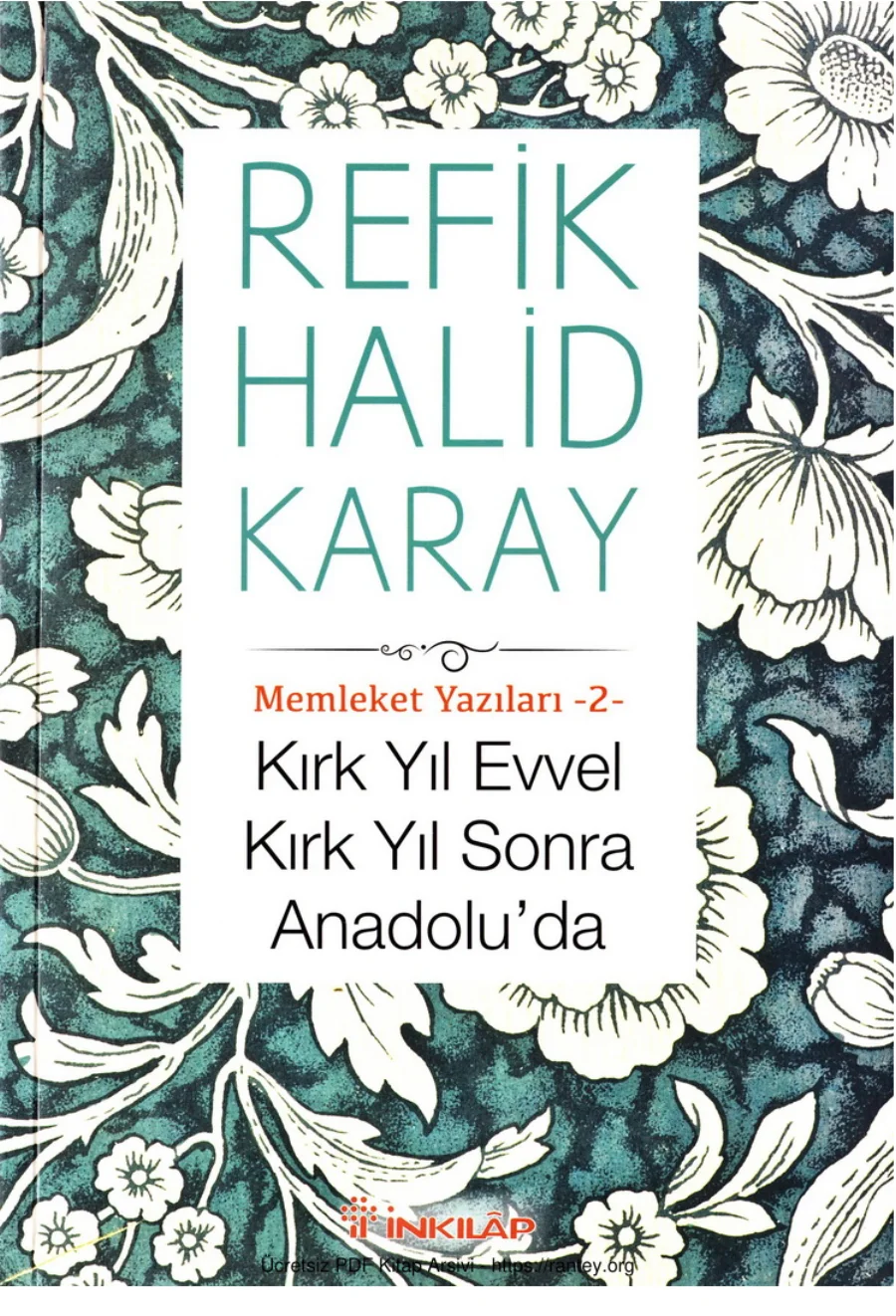 Memleket Yazıları 2 Kırk Yıl Evvel Kırk Yıl Sonra kapak görseli