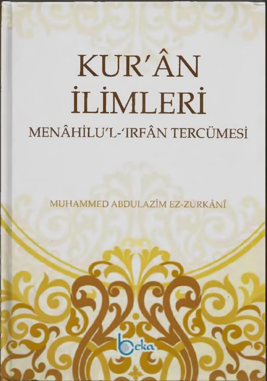 Menâhilü'l-İrfân Tercümesi Cilt 2 PDF kapak görseli