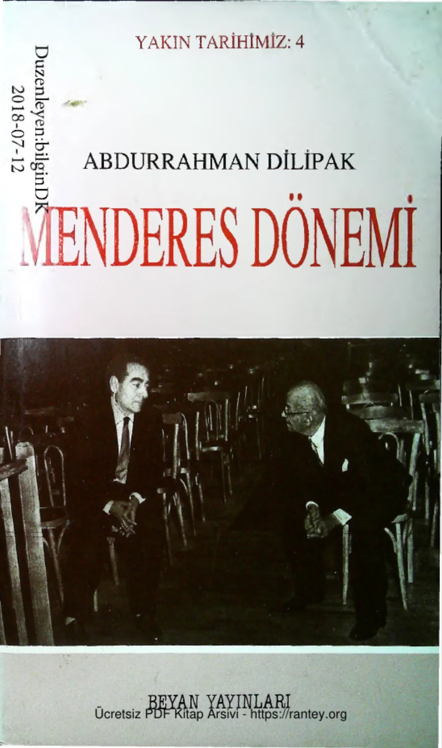 Menderes Donemi kapak görseli