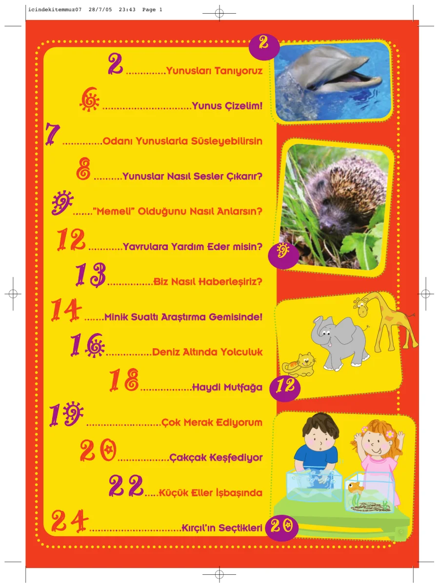 Meraklı Minik - Ağustos 2007 kapak görseli