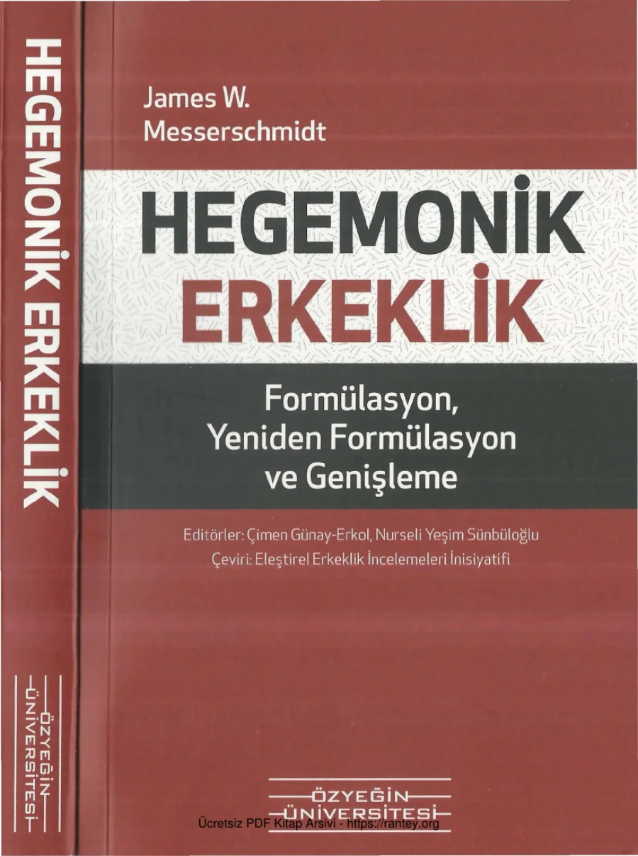 Messerschmidt Hegemonik Erkeklik Özyeğin Üniversitesi Yayınları kapak görseli