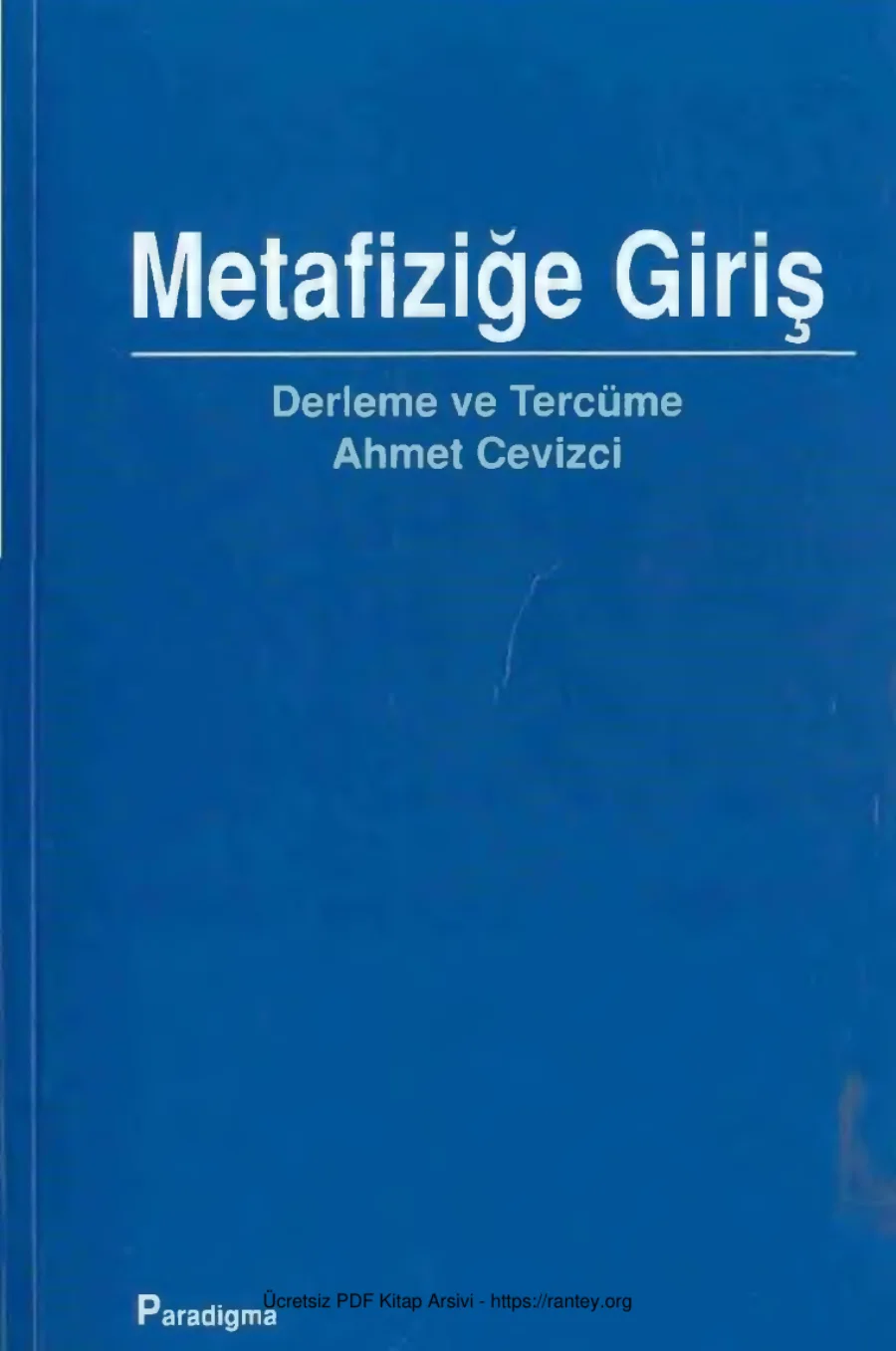 Metafiziğe Girirş Paradiğma Yay kapak görseli