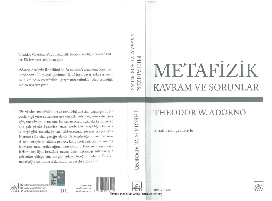 Metafizik Kavram ve Sorunlar kapak görseli