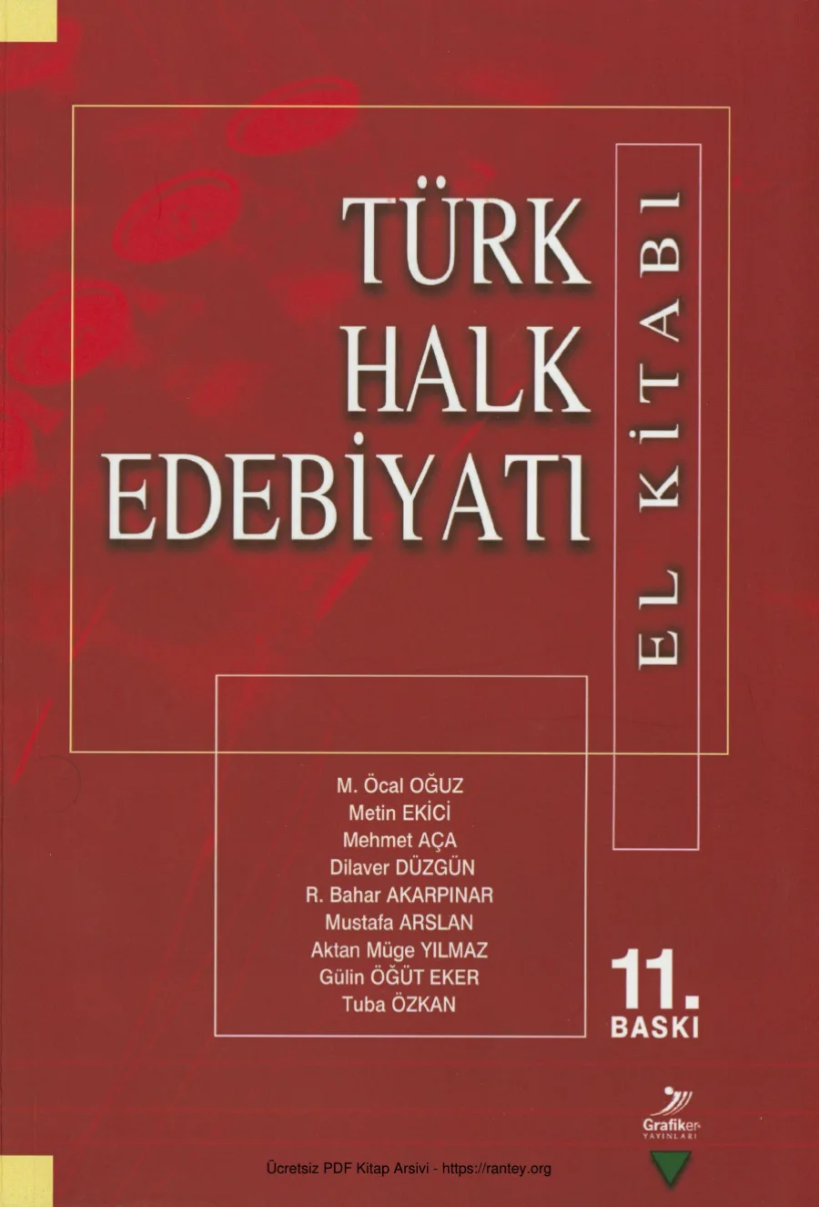 Metin Ekici Türk Halk Edebiyatı El Kitabı kapak görseli