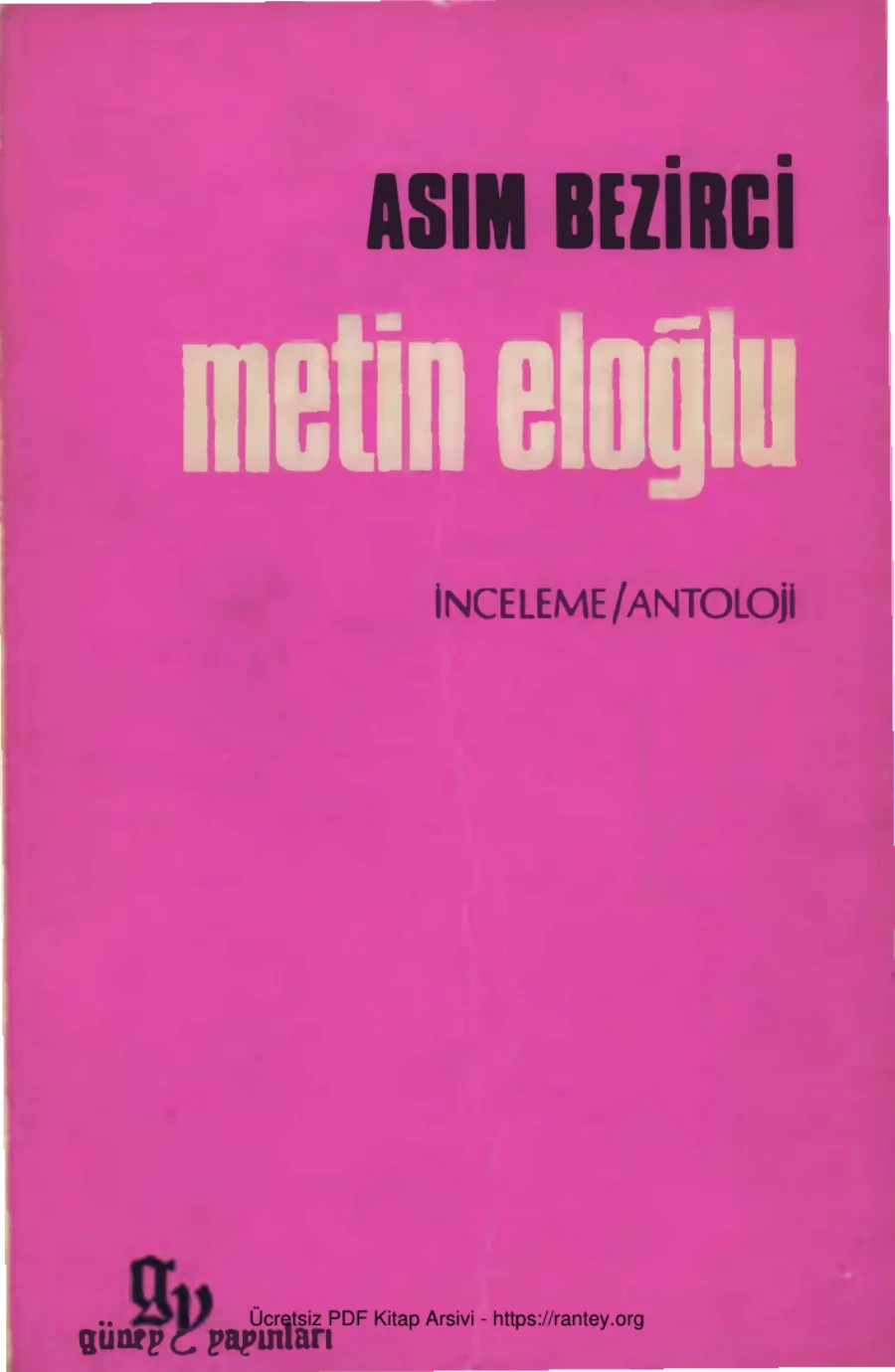 Metin Eloğlu kapak görseli