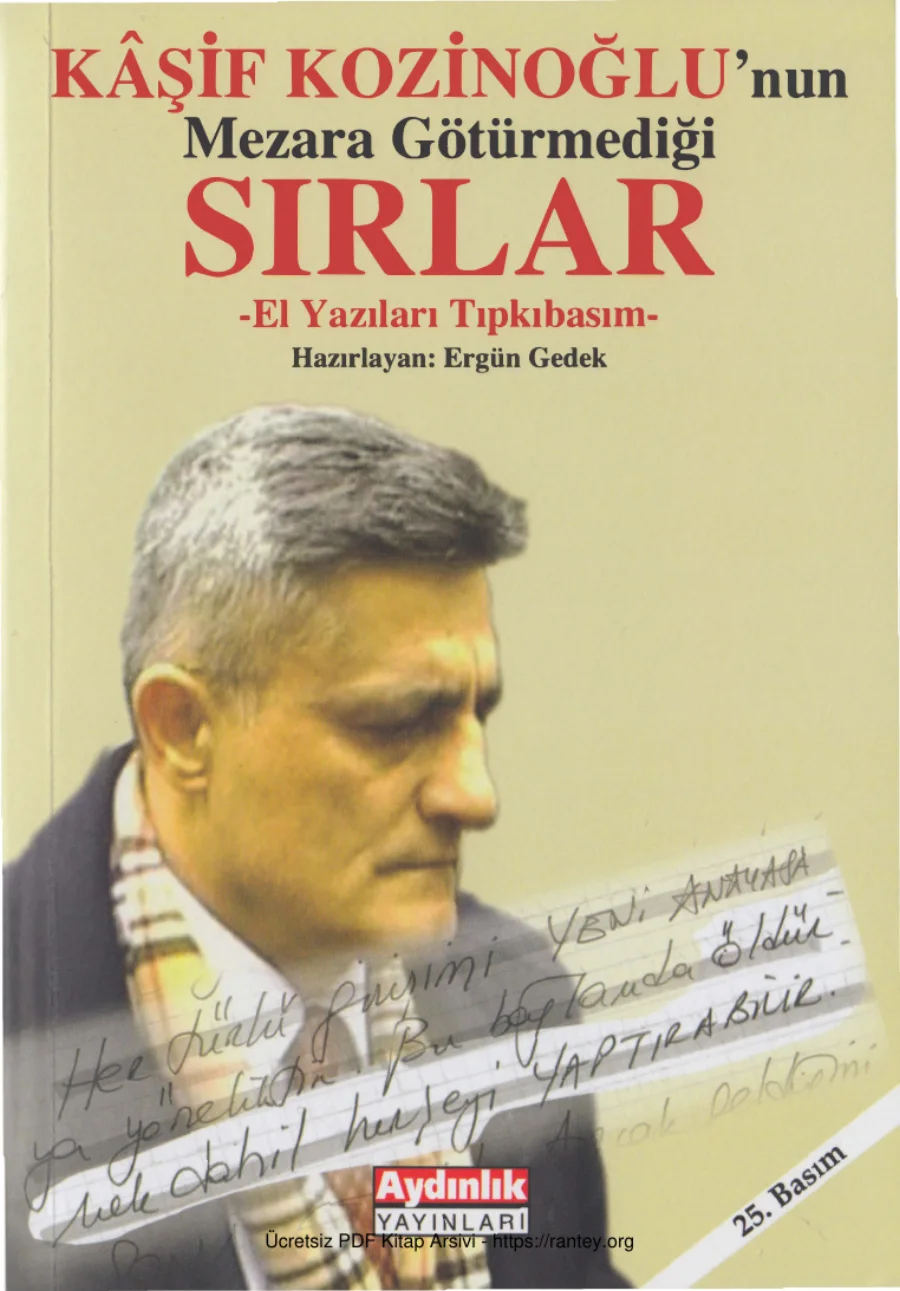 Mezara Götürmediği Sırlar El Yazıları Tıpkıbasım kapak görseli