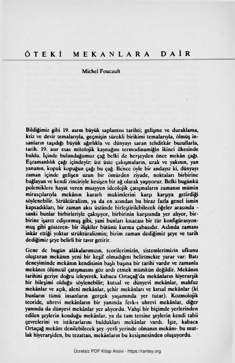 Michel Foucault Çev Burak Boysan Deniz Erksan kapak görseli