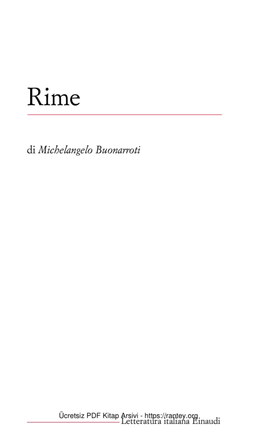 michelangelo buonarroti kapak görseli
