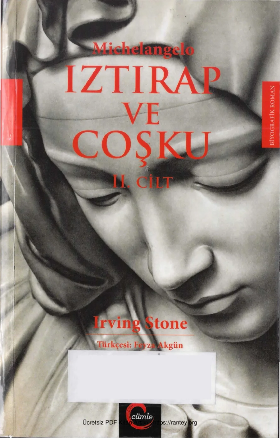 Michelangelo Iztırap ve Coşku Cilt 2 Cümle Yayınları kapak görseli