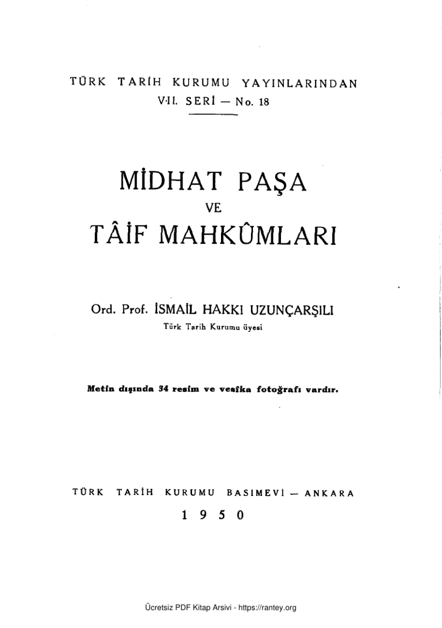 Midhat Paşa ve Taif Mahkumları kapak görseli