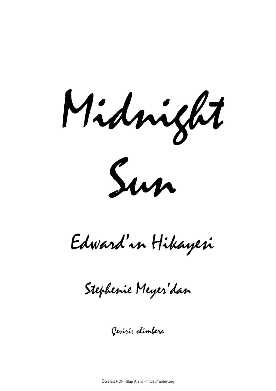 Midnight Sun kapak görseli
