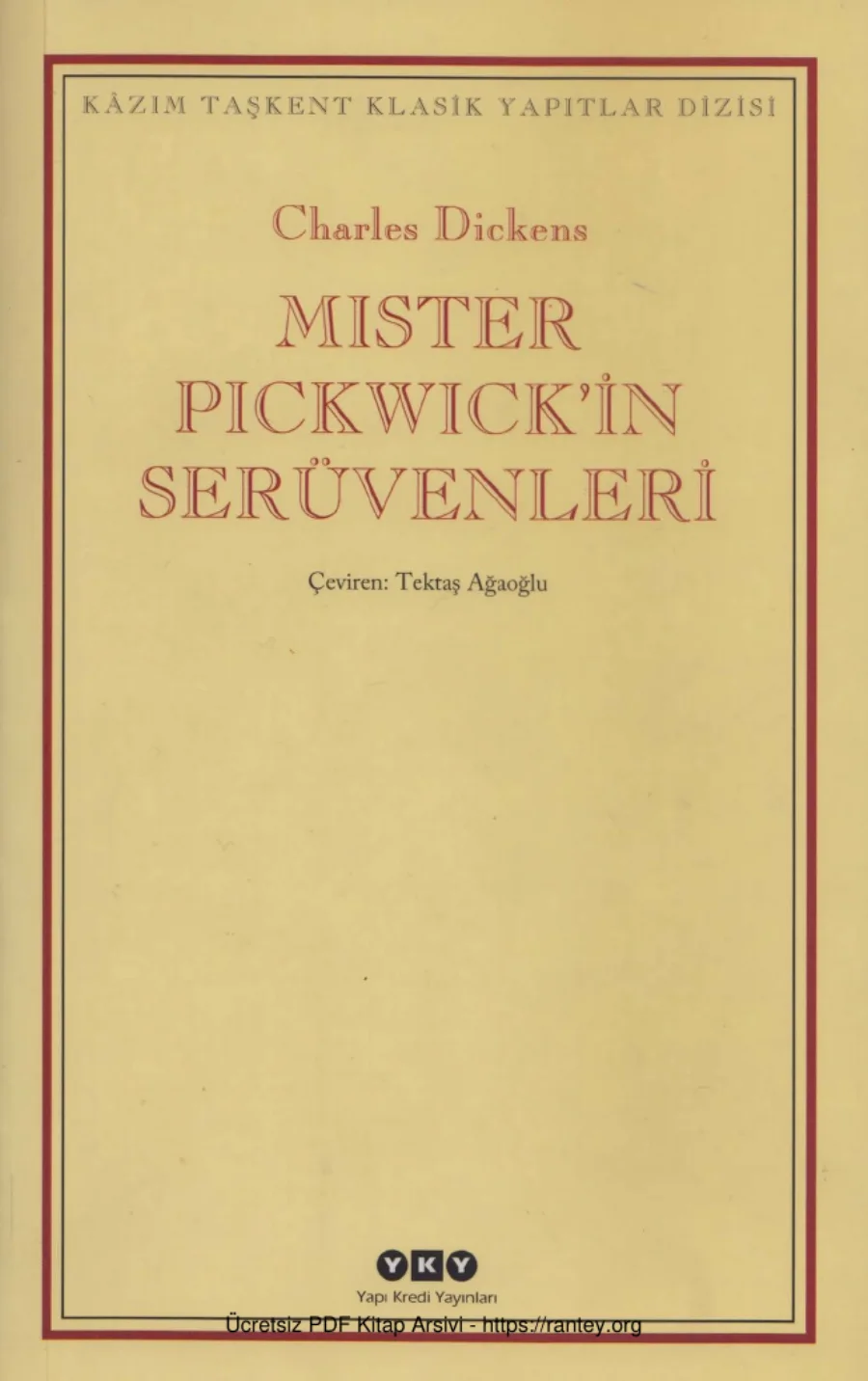 Mister Pickwickin Serüvenleri kapak görseli
