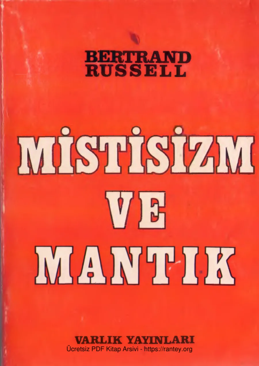Mistisizm ve Mantık kapak görseli