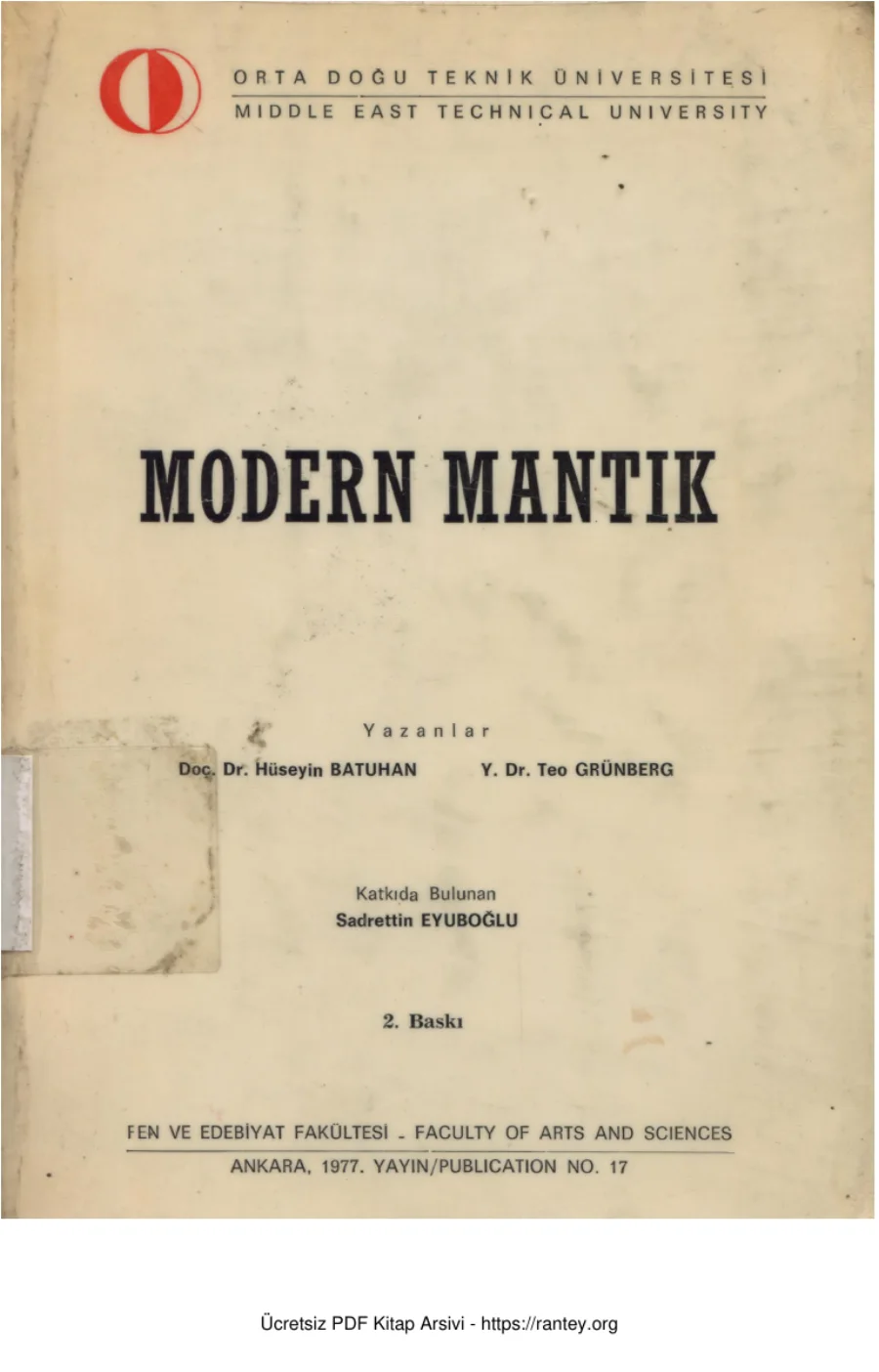 Modern Mantık kapak görseli