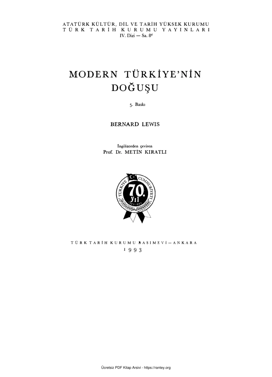 Modern Türkiyenin Doğuşu kapak görseli