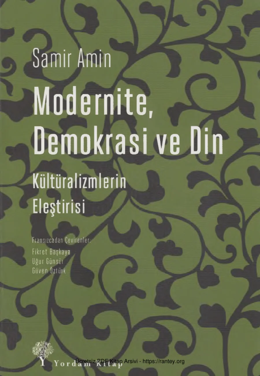 Modernite Demokrasi ve Din Yordam Kitap kapak görseli