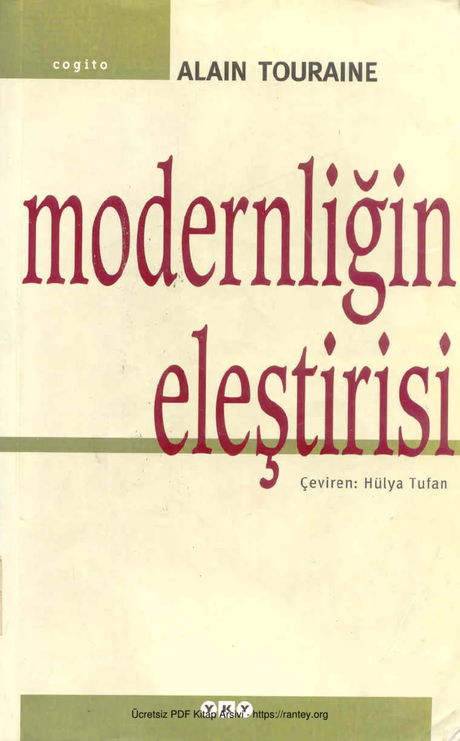 Modernliğin Eleştirisi kapak görseli