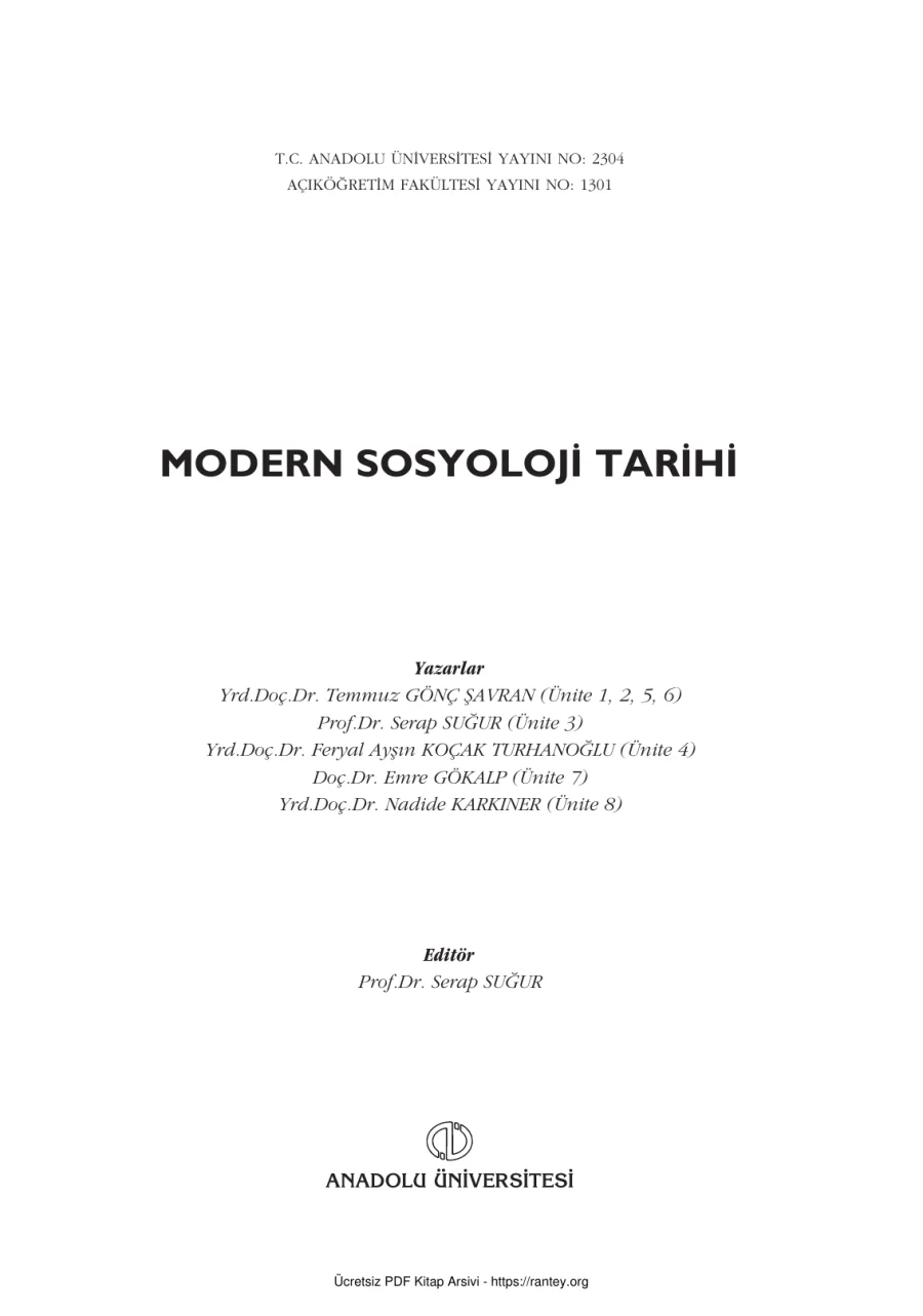 ModernSosyolojiTarihi SOS202U kapak görseli