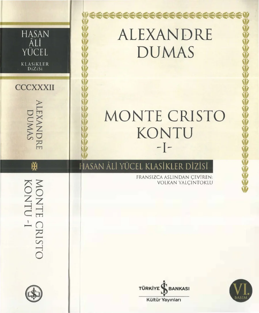 Monte Cristo Kontu Cilt 1 PDF kapak görseli
