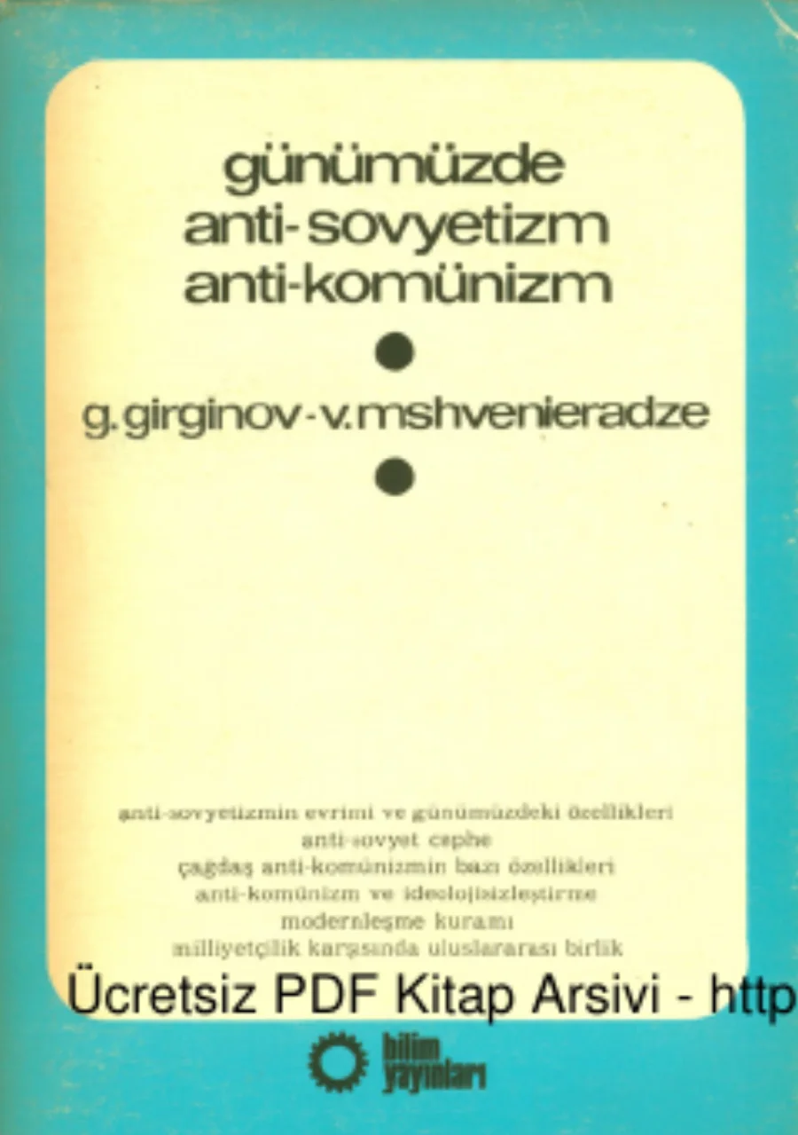 Mshvenieradze Günümüzde Anti Sovyetizm Anti Komünizm kapak görseli