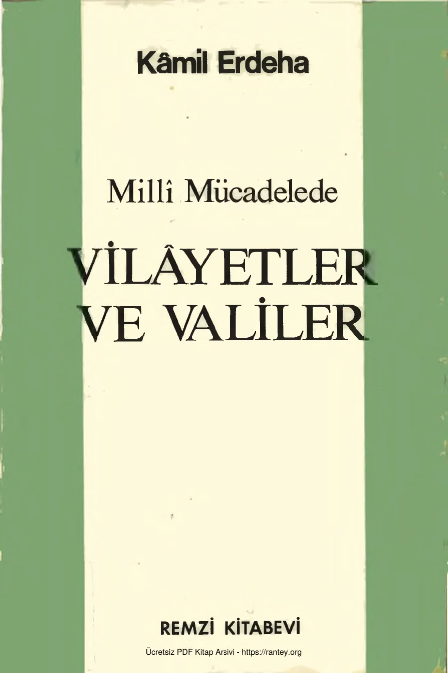 Mücadelede Vilayet ve Valiler kapak görseli