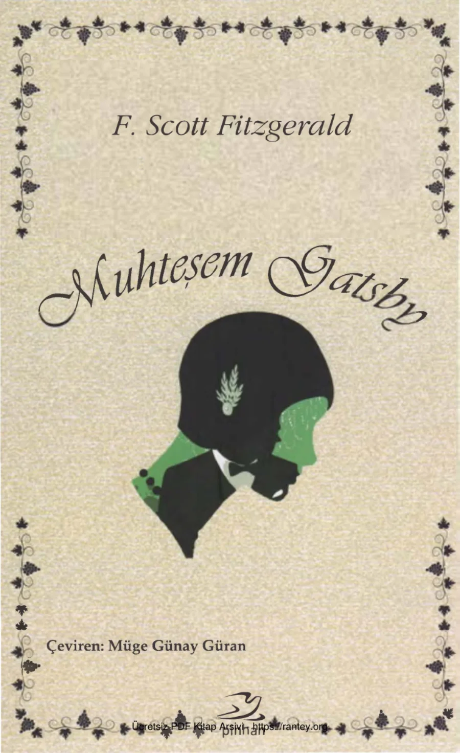 Muhteşem Gatsby Pinhan Yayınları kapak görseli