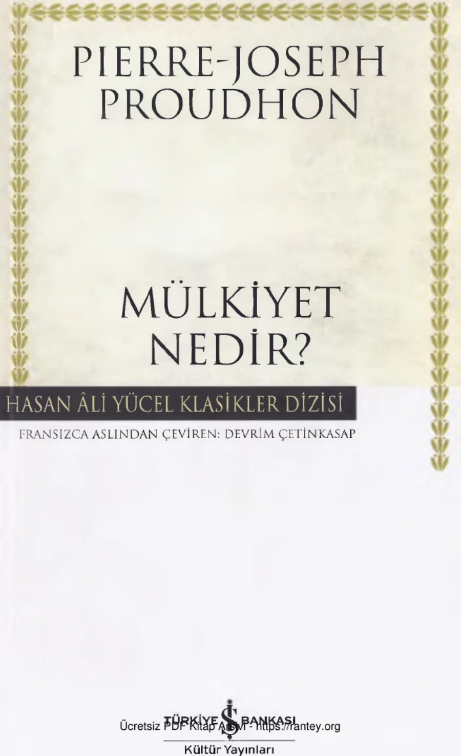 Mülkiyet kapak görseli
