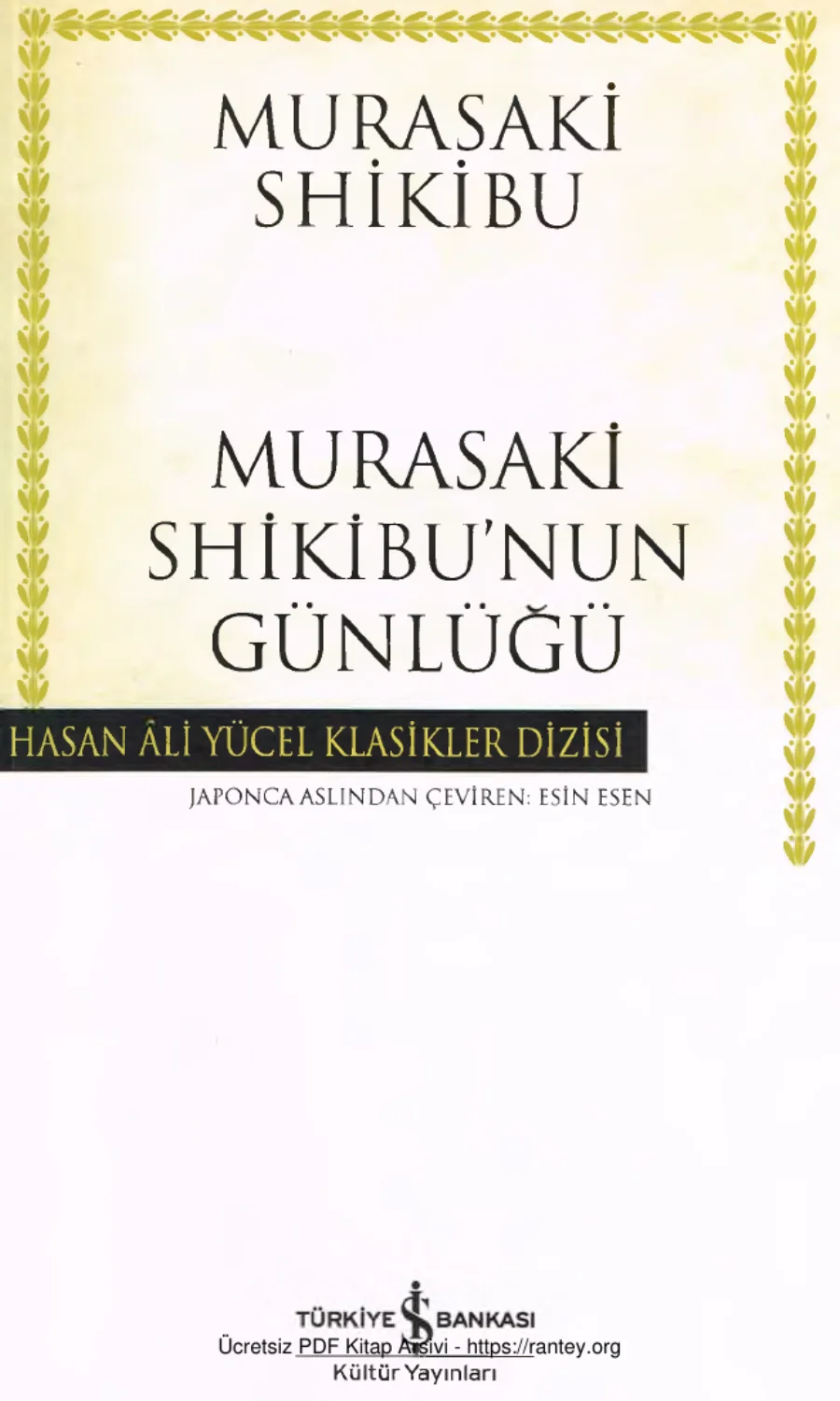 Murasaki Shikibu'nun Günlüğü kapak görseli