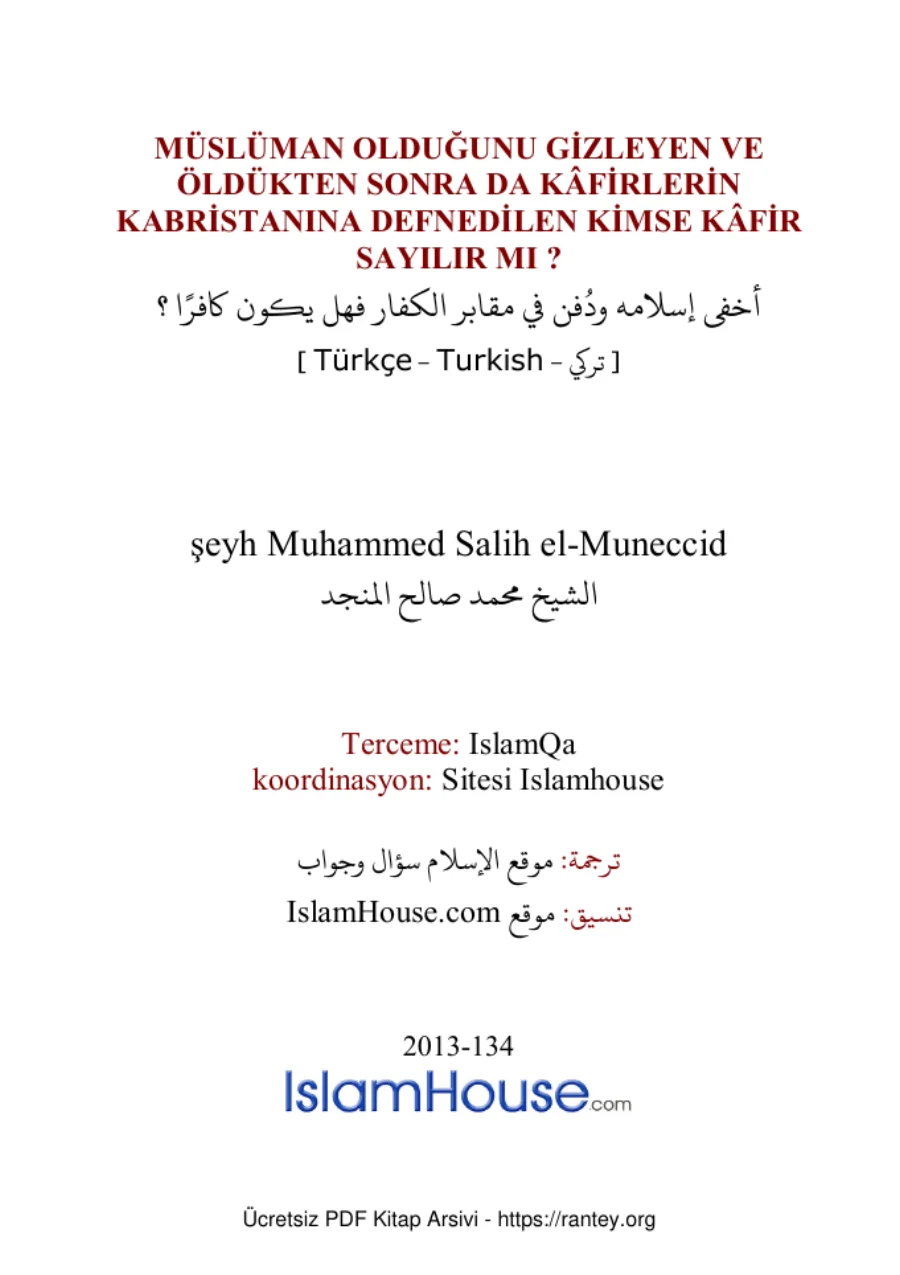 MÜSLÜMAN OLDUĞUNU GİZLEYEN Ebu Abdulmumin Tekin Mıhçı kapak görseli