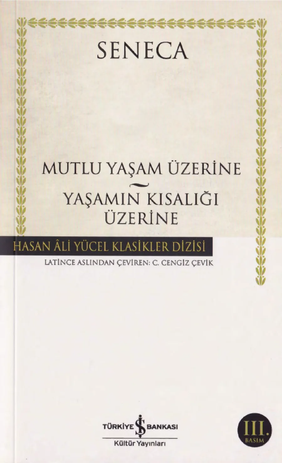 Mutlu Yaşam Üzerine / Yaşamın Kısalığı Üzerine PDF kapak görseli