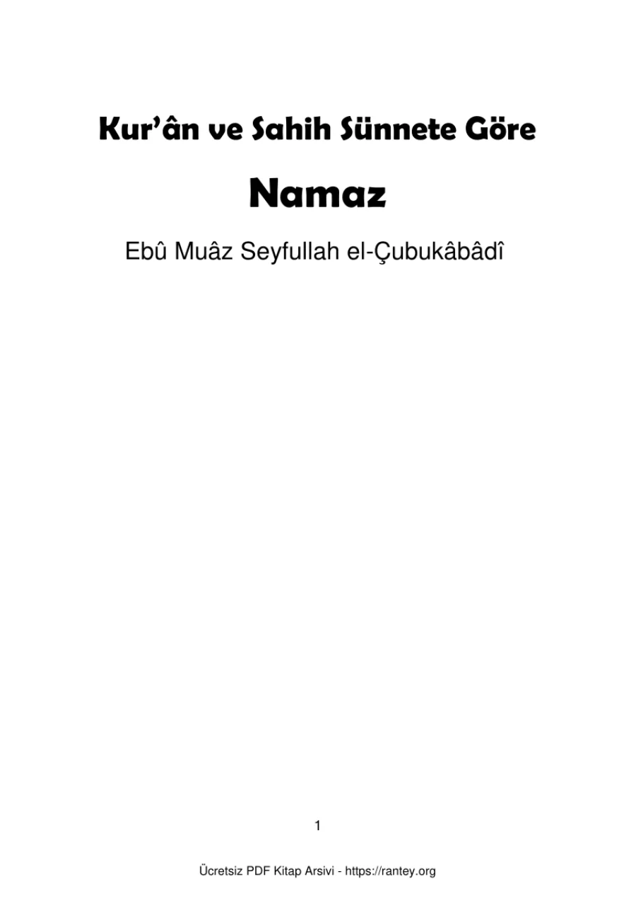 Namaz Eb Muz Seyfullah el Çubukbd Ebu Abdulmumin Tekin Mıhçı kapak görseli