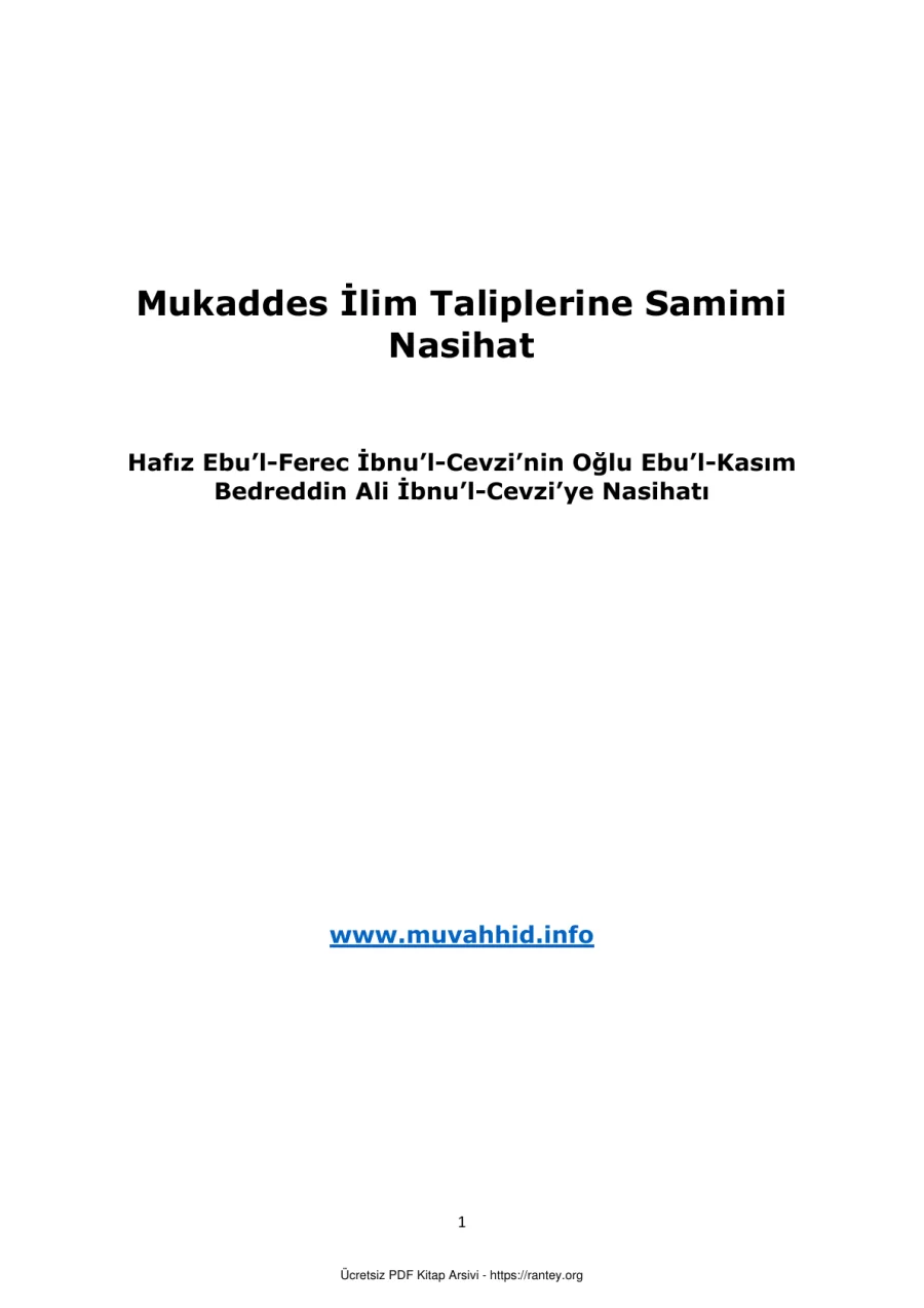 Nasihat Ebu Abdulmumin Tekin Mıhçı kapak görseli