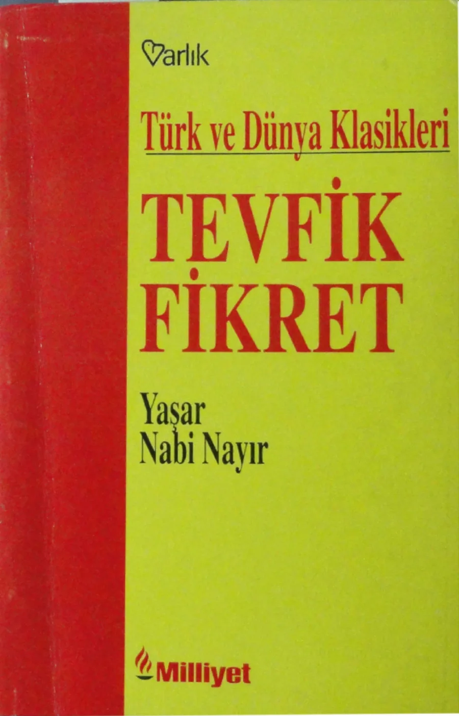Nayır Tevfik Fikret kitap kapağı