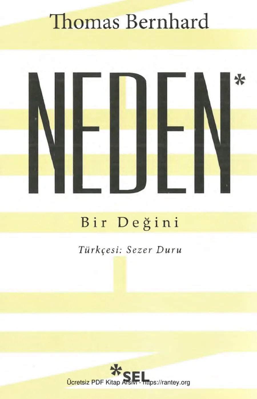 Neden Sel Yayınları kapak görseli