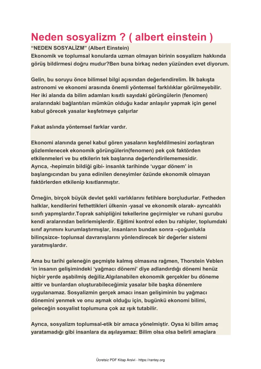 Neden Sosyalizm kapak görseli